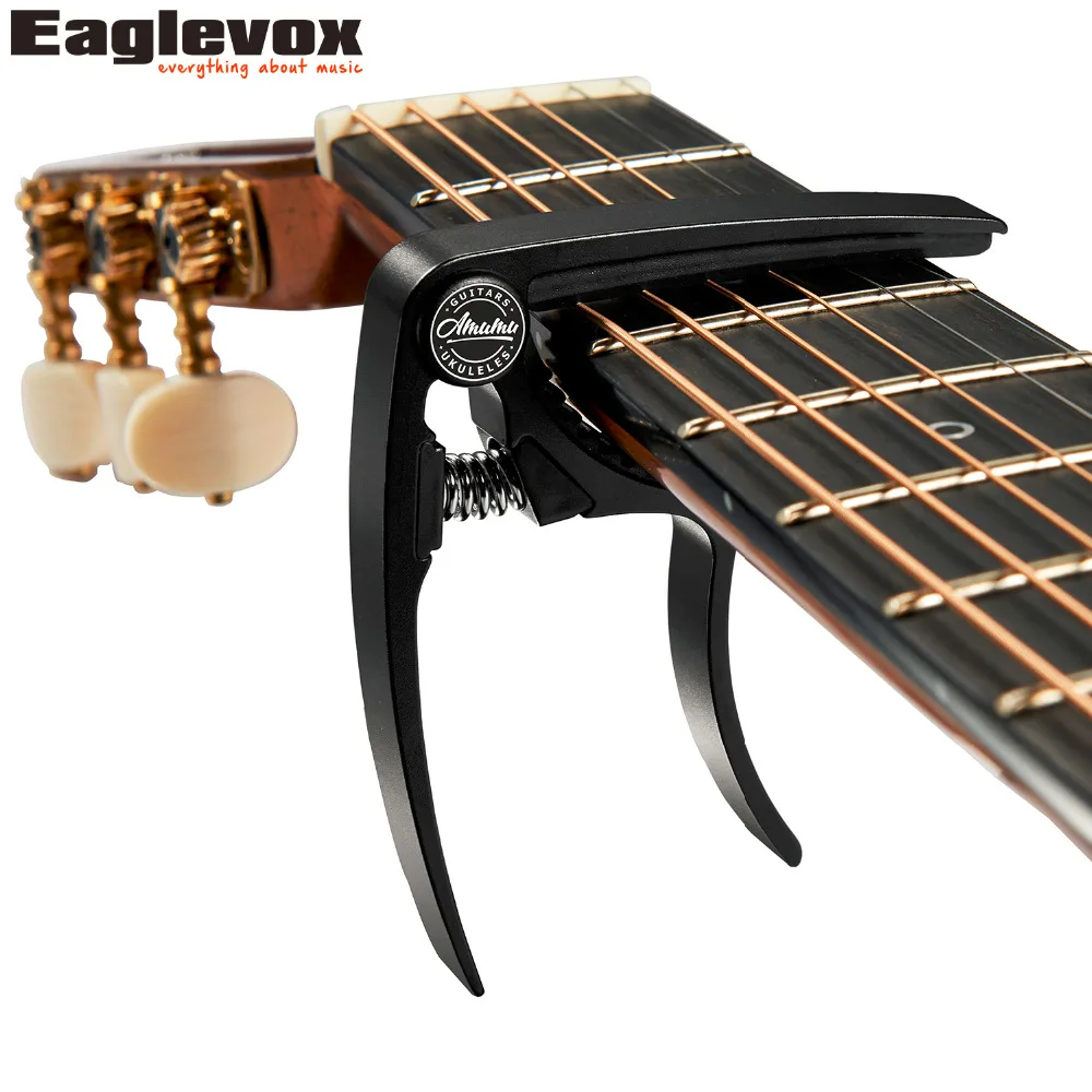 Амуму Алюминий сплава для электрогитары Guitarra Capotraste акустической укулеле бас