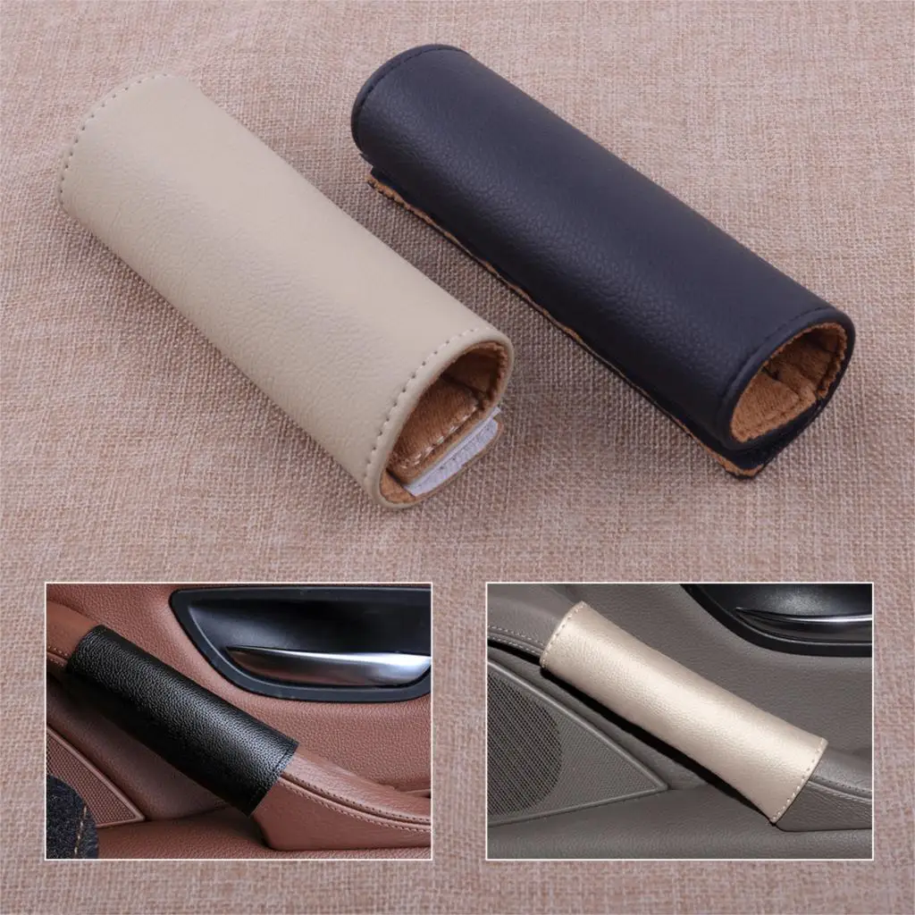 

CITALL Car Styling New Interior Leather Door Panel Pull Handle Trim Cover Sleeve Protector Fit For BMW 5 Series F10