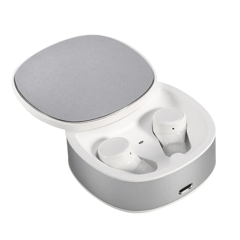 Белый Arlado TWS06 Беспроводная bluetooth-гарнитура с шумоподавлением IPX5 водонепроницаемые спортивные наушники удобные наушники с сенсорным управлением - Цвет: Белый