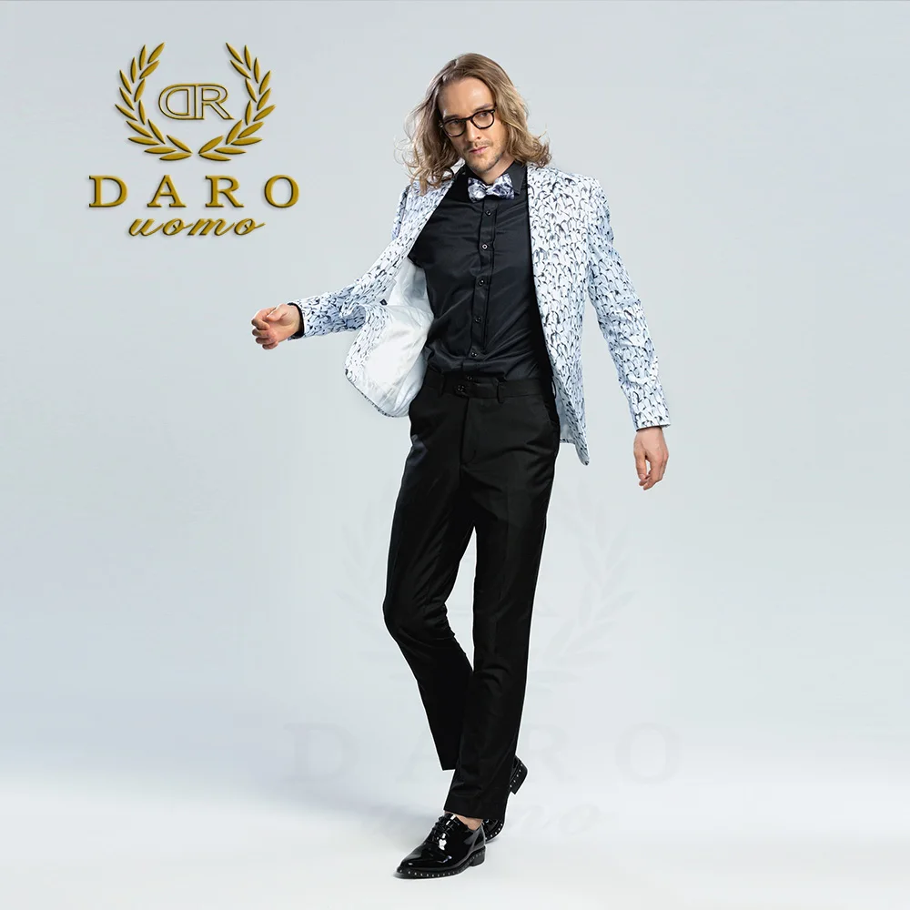 2019 мужской блейзер с принтом Повседневный приталенный костюм Мужская весенняя