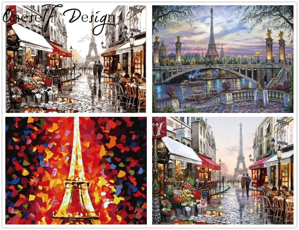 

DIY Diamond Painting Full Square Scenic Paris France Tower 5D diamond embroidery Full Set diamond mosaic Sale rhinestone picture