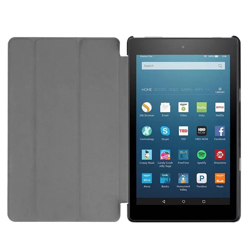 Чехол для планшета Amazon Fire HD8 2017 складной ультратонкий Магнитный флип чехол из