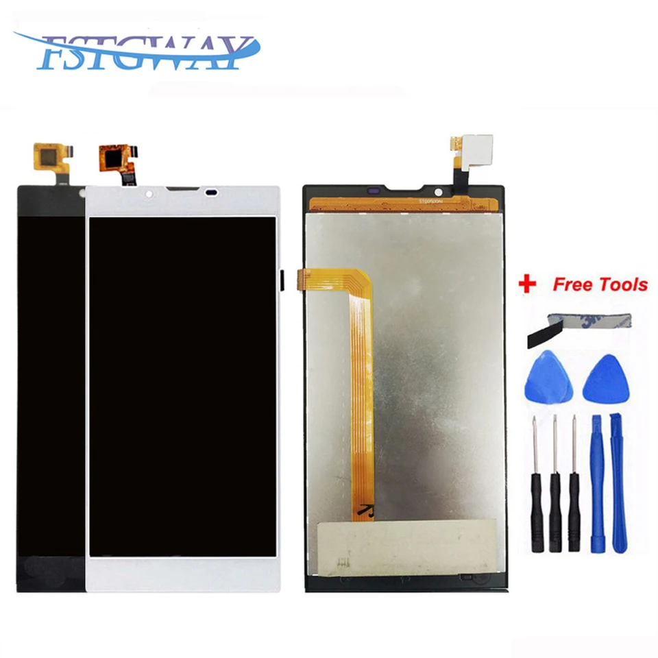 Для Archos 55 platinum LCD дисплей + кодирующий преобразователь сенсорного экрана в сборе