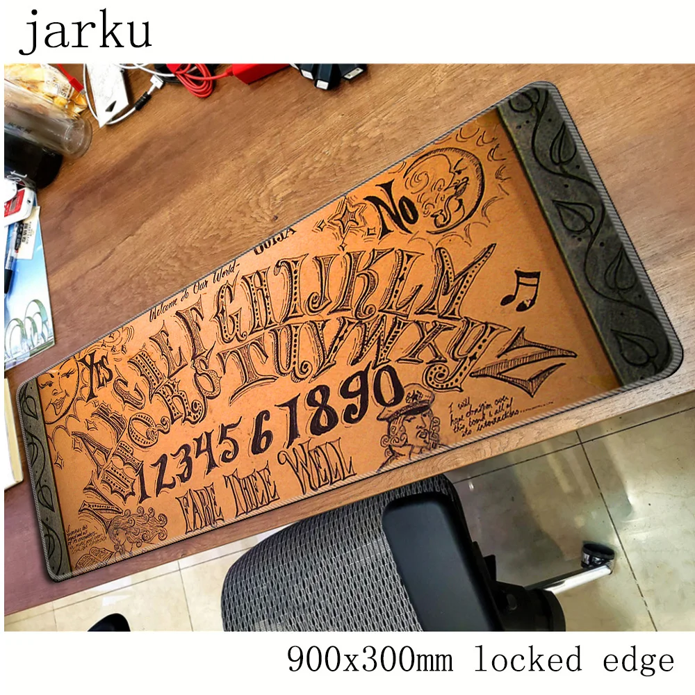 

ouija board pad mouse computador gamer mause pad 900x300X2MM padmouse big Fashion mousepad ergonomic gadget office desk mats