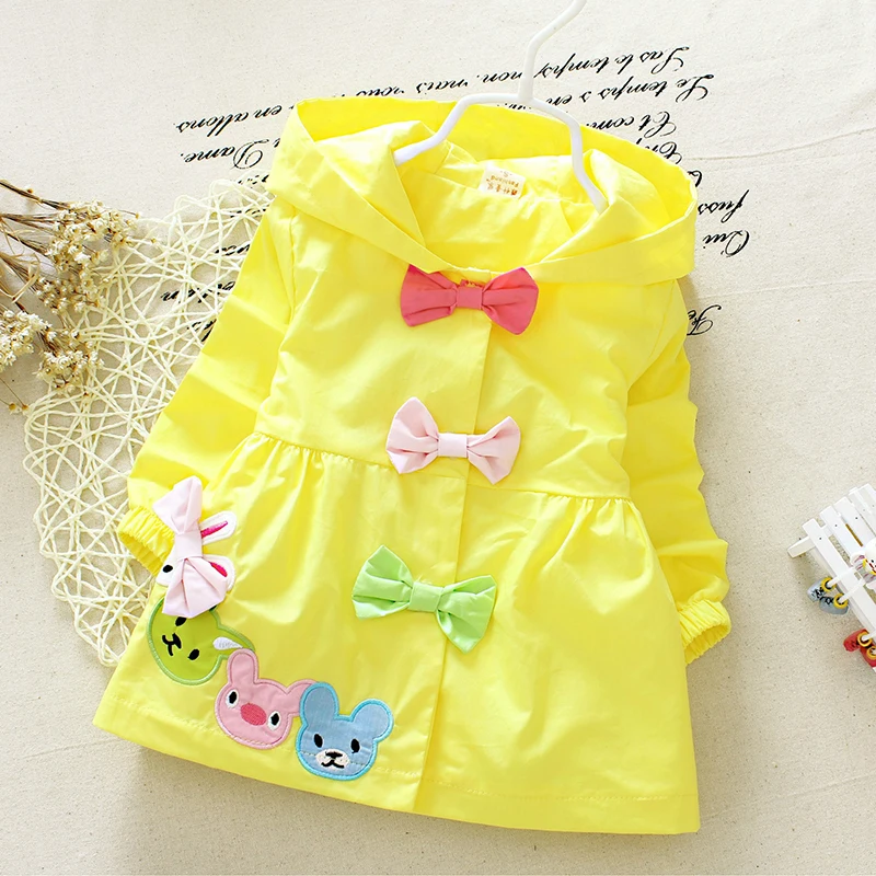 Куртка для маленьких девочек одежда 2017 г. весенний хлопковый милый ветровка с