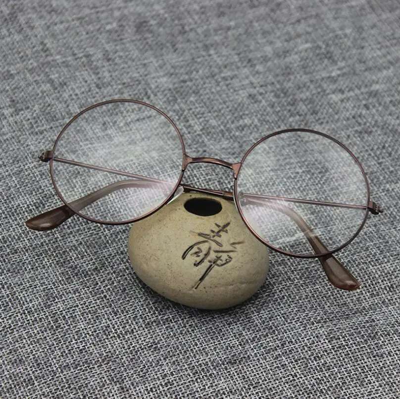 Bronze Круглые Oculos De Grau Модные женские унисекс очки для чтения мужские новые винтажные прозрачные линзы очки для чтения - Цвет оправы: Bronze