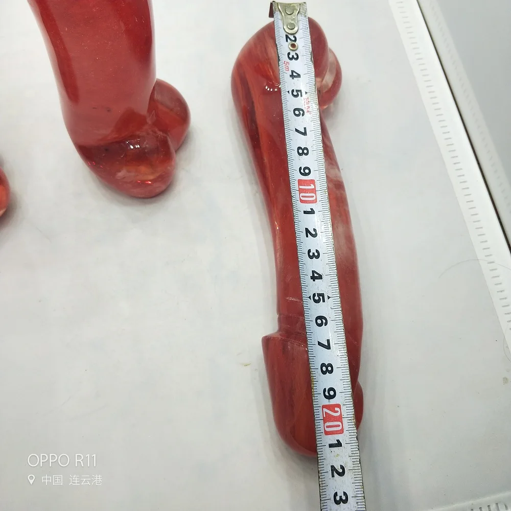 Массажная палочка Shiva Lingam Jade прозрачный кварцевый Статуэтка-череп для плавки