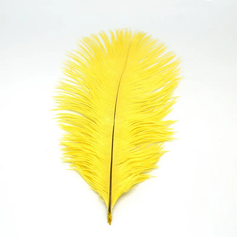 Yellow 10 шт. 15-20 см(6-") страусиные перья 13 разных цветов Сделай Сам Изготовление ювелирных изделий и Свадебная вечеринка украшения одежды - Цвет: Yellow