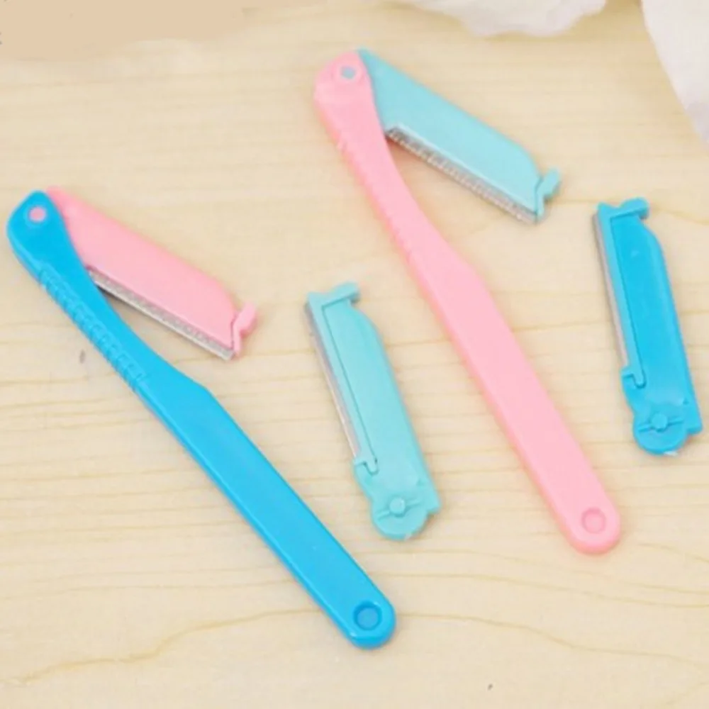 5 шт. складной нож для бровей из нержавеющей стали|trimmer for eyebrows|razor trimmerlip trimmer |