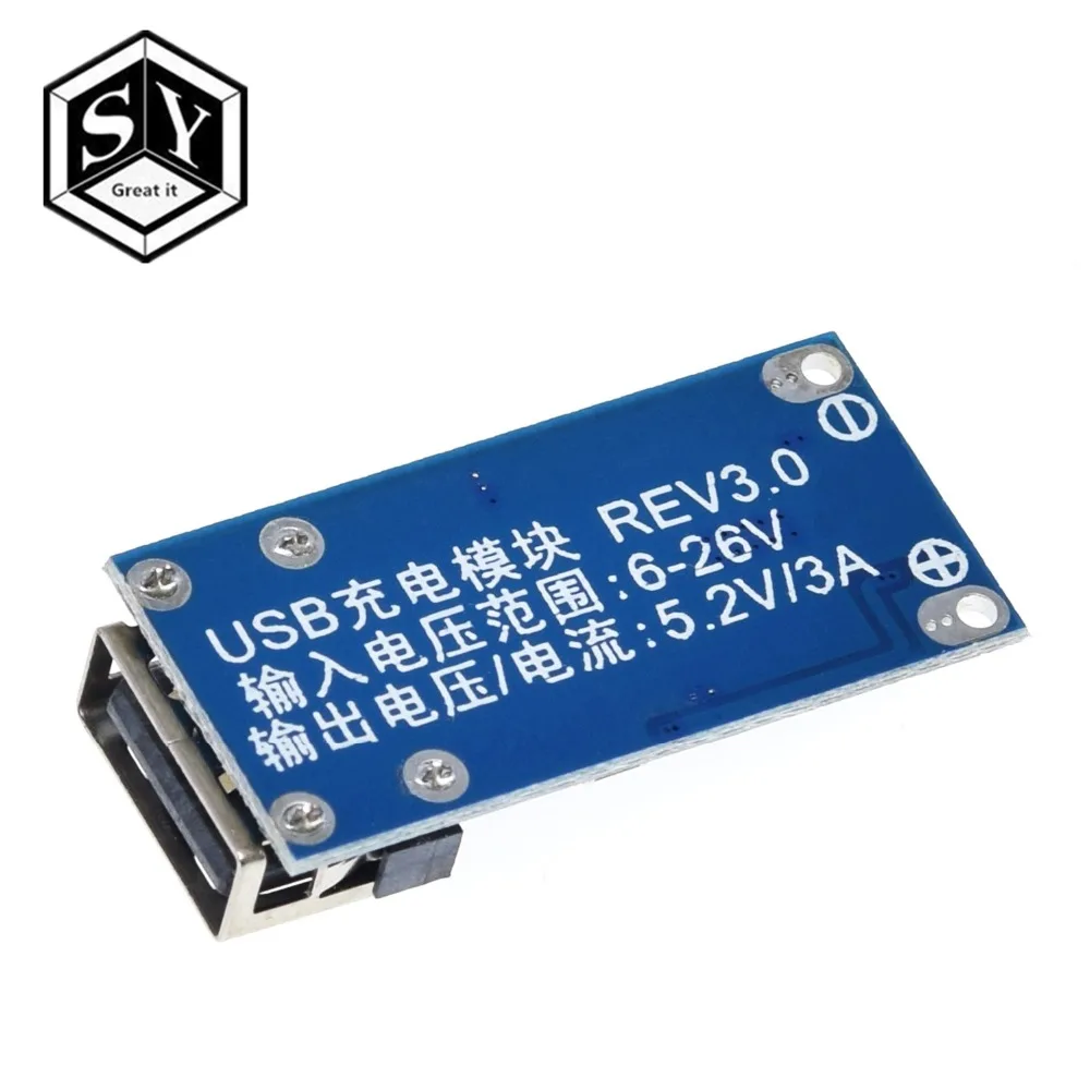 GREAT IT модуль регулятора напряжения от 9 в 12 В 24 до 5 3 А USB понижающий