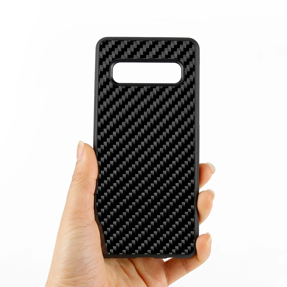 Чехол Mcase из углеродного волокна нескользящий чехол для Samsung S10 Plus Lite с узором