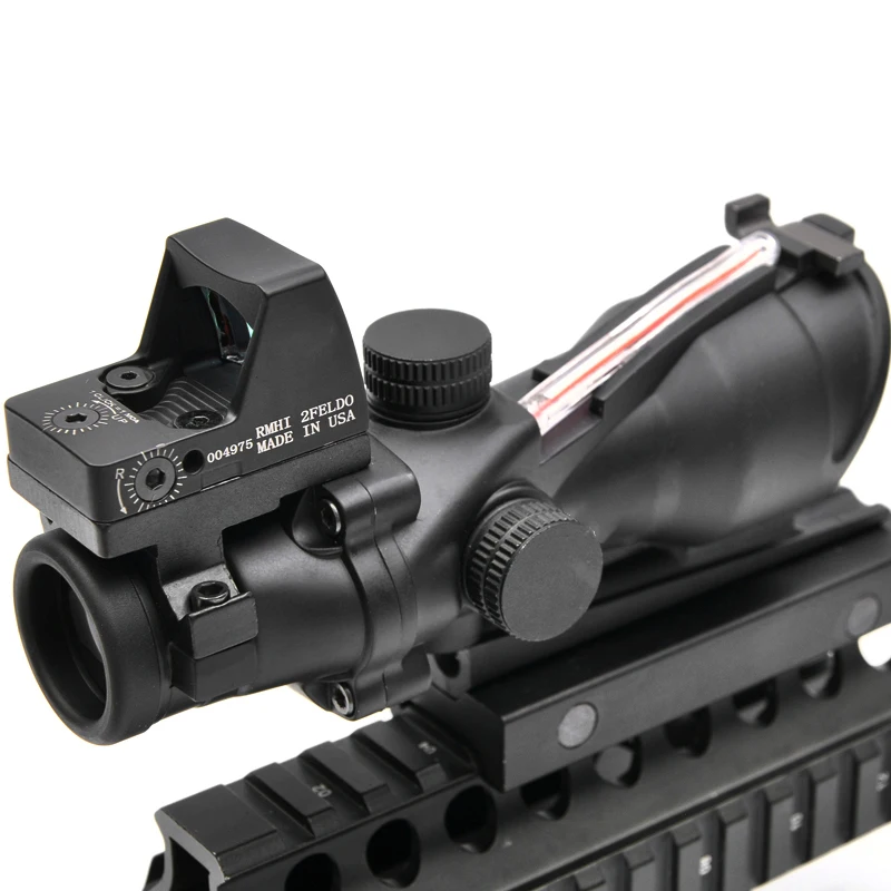 Оптический прицел с красной точкой ACOG 4X32 оптический из настоящего Красного