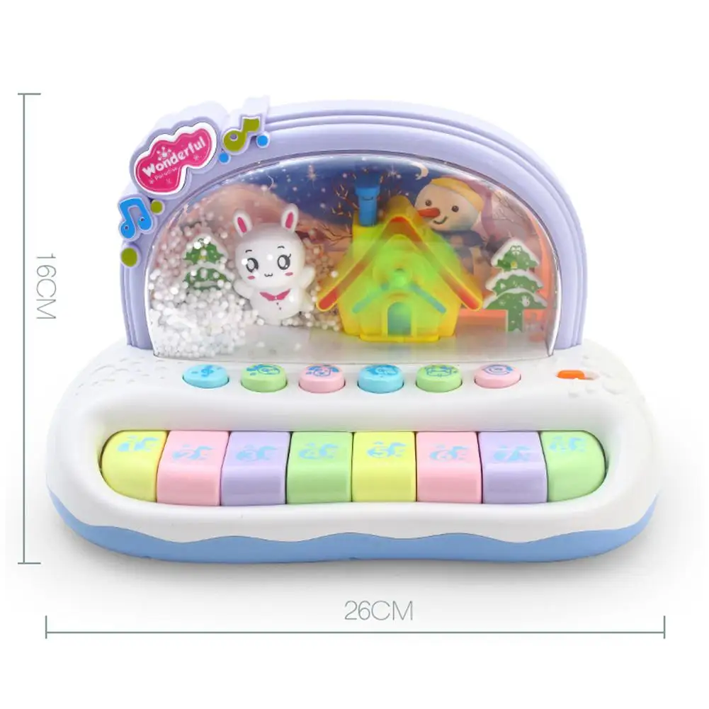 LeadingStar Baby Musical Toys Snowflake Keyboard Piano Electronic Educational Knock Playing Birthday Gift for Kids | Игрушки и хобби