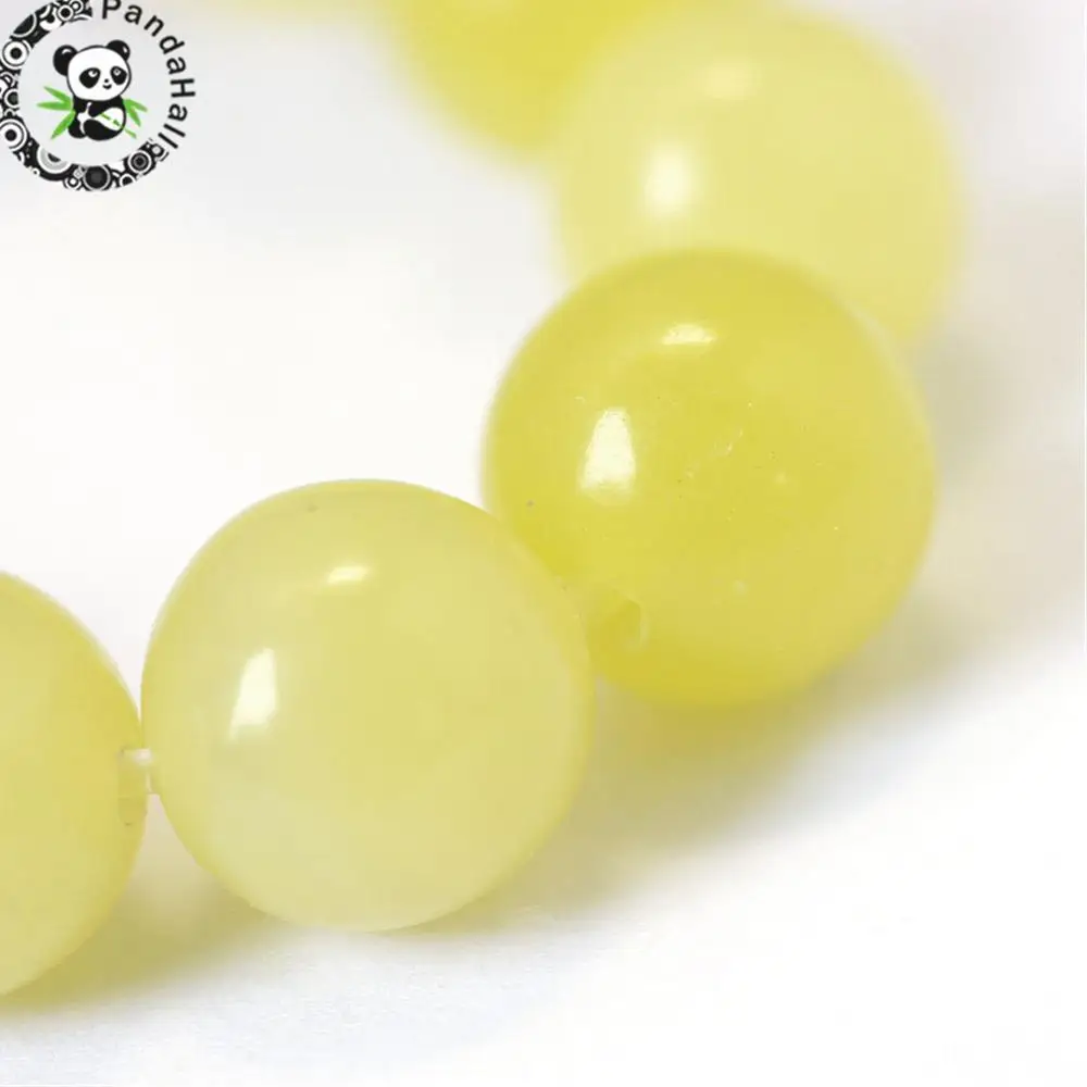 Круглые Бусины Из Натурального лимона 5 нитей 8 мм 15 дюйма 47 шт./нить|bead strands|round