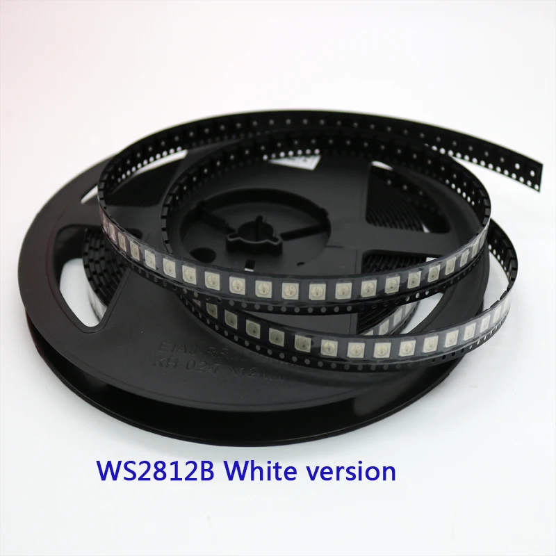 10~1000pcs WS2812B (4pins) LED Chip 5050 RGB SMD White version WS2812 Individually Addressable Digital Pixels DC5V | Лампы и освещение