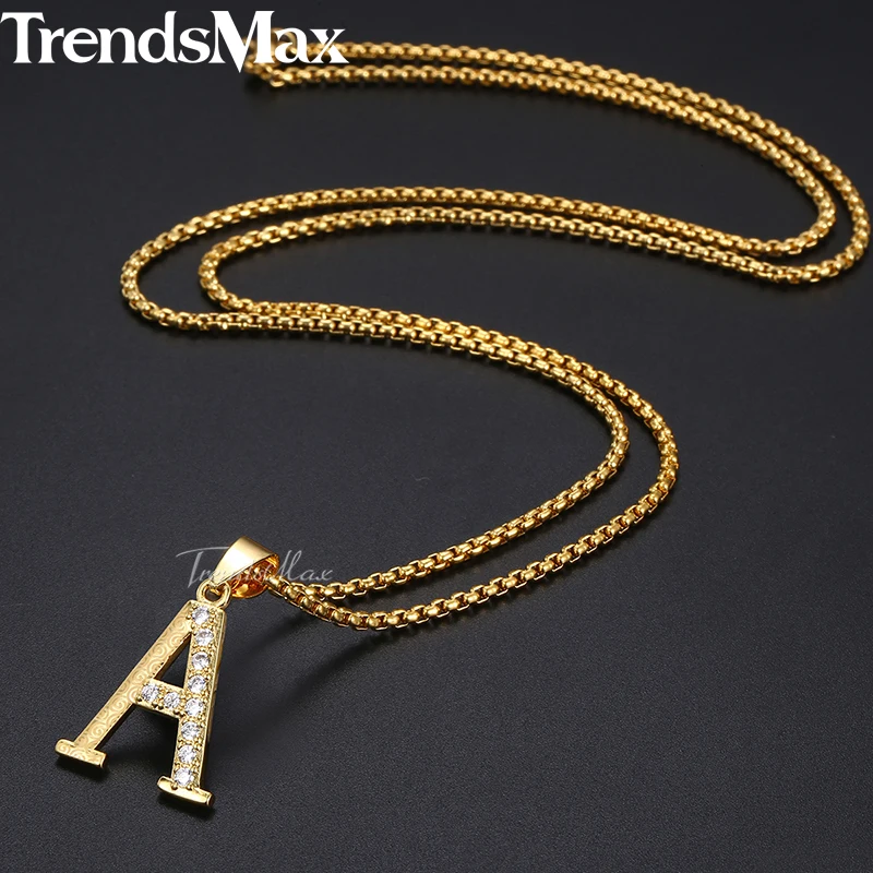 Подвеска с фианитом Trendsmax для женщин и девочек колье надписью 26 золотые подвески