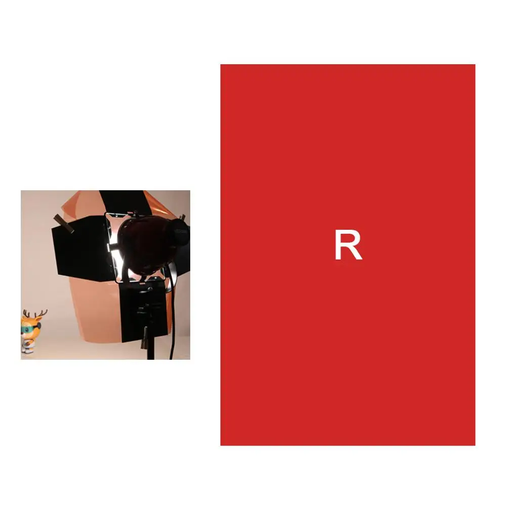 red Профессиональный 40*50 см 15.75in* 19.69in бумажные гели цветной фильтр для сцены светильник ing Рыжий светильник - Цвет: red