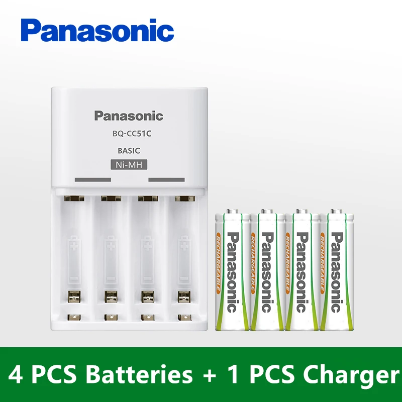 Новое поступление, Оригинальные аккумуляторы Panasonic AA, комплекты зарядных устройств, высокое качество, 4 шт, 2000 мАч, перезаряжаемый аккумулятор и быстрое зарядное устройство