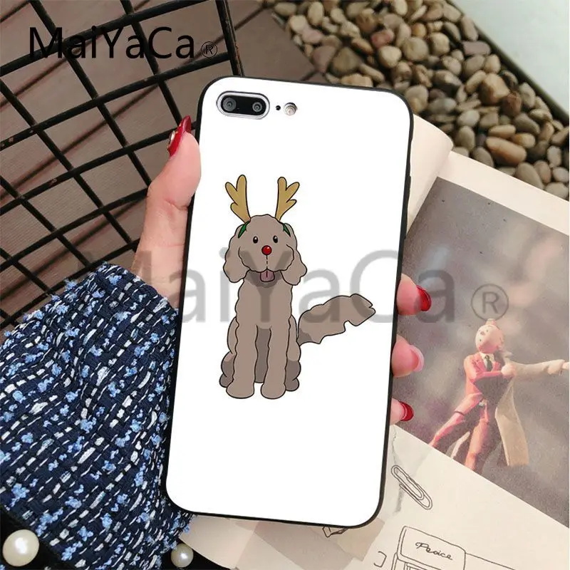 Мягкий чехол MaiYaCa Yuri on Ice Makkachin для Apple iphone 5 5s 5c SE и 6s 7 8 мобильный