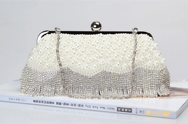 Новое Прибытие Кисточкой Из Бисера Жемчуг Вечерние Сумки Алмазы Свадебные