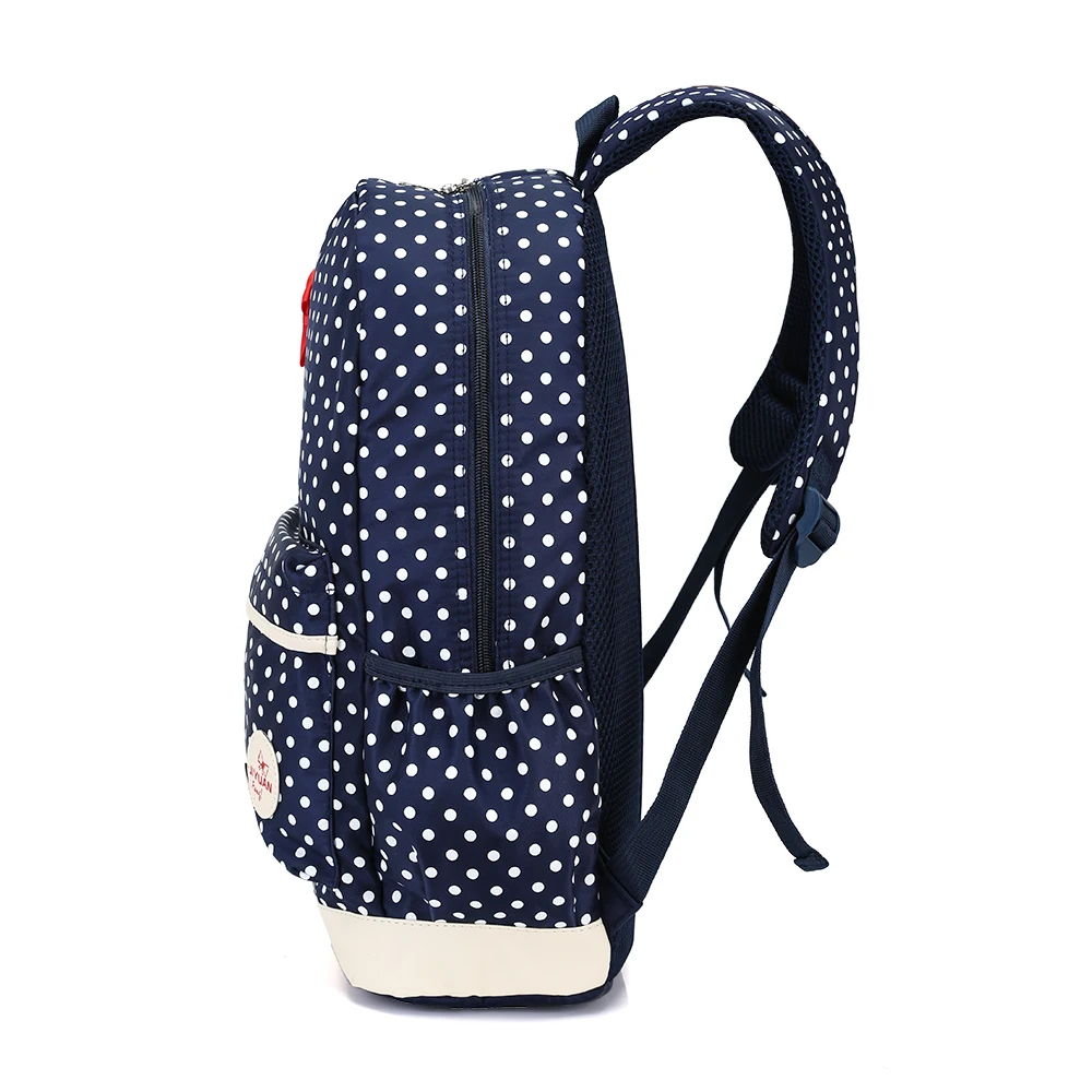 Высокое качество рюкзак Для женщин элегантный дизайн в горошек школьная сумка