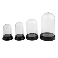 clear acrylic display box dustproof action figure holder case round showcase