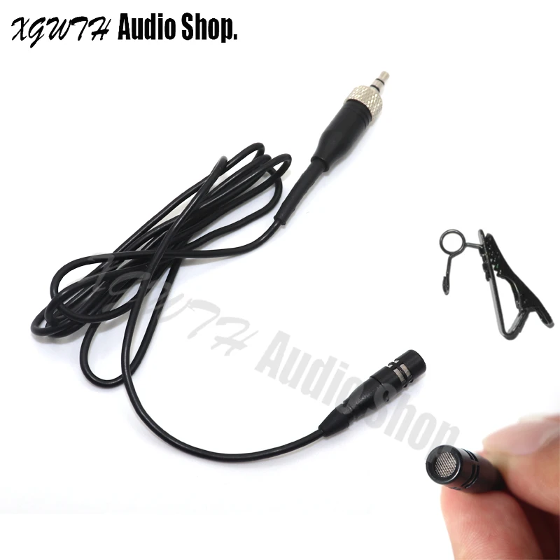 Черный конденсаторный кардиоидный микрофон с зажимом на лацкане для Shure AKG Audio