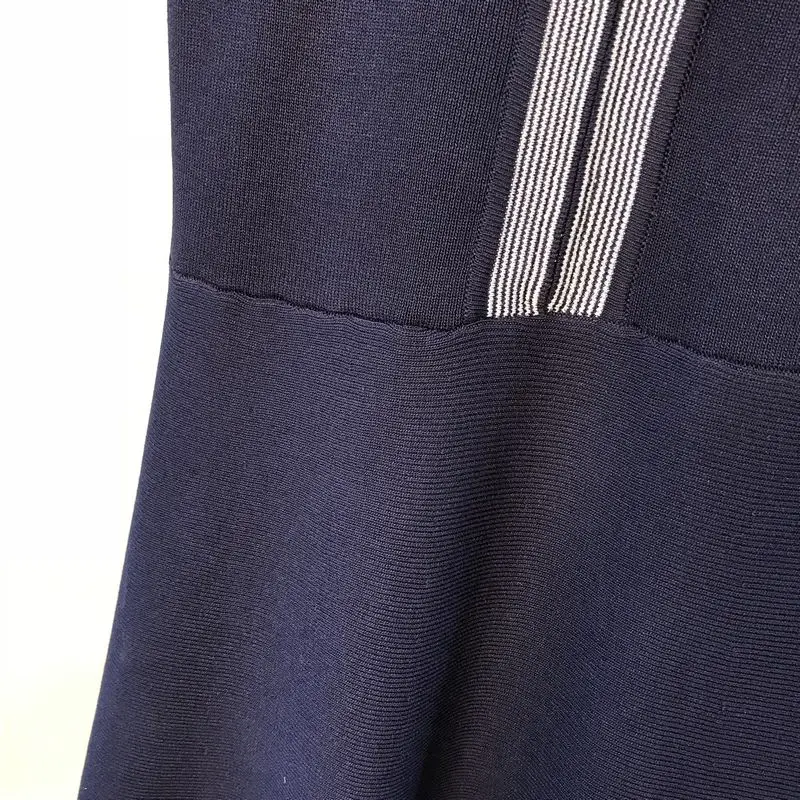 ALPHALMODA Новое модное трикотажное платье без застежки с высокой талией, женское повседневное летнее платье трапециевидной формы с коротким рукавом