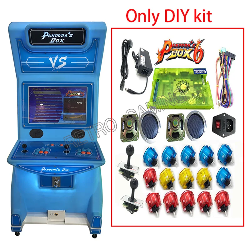 Новейший Pandora's Box 6 DIY комплект с 1300 в 1 копия Sanwa Джойстик Кнопка HDMI/VGA для игровой Кабинет машина