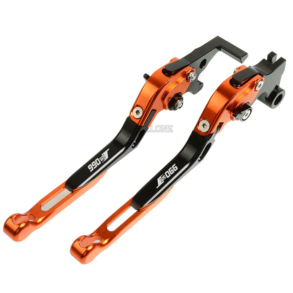 Для 990 SMT 2009 2013 2011 2012 Новый вверх с логотипом мотоцикл тормозной рычаг ЧПУ