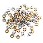 Бусины Металлические бусины соединители, 7 х3 мм, 50 шт.