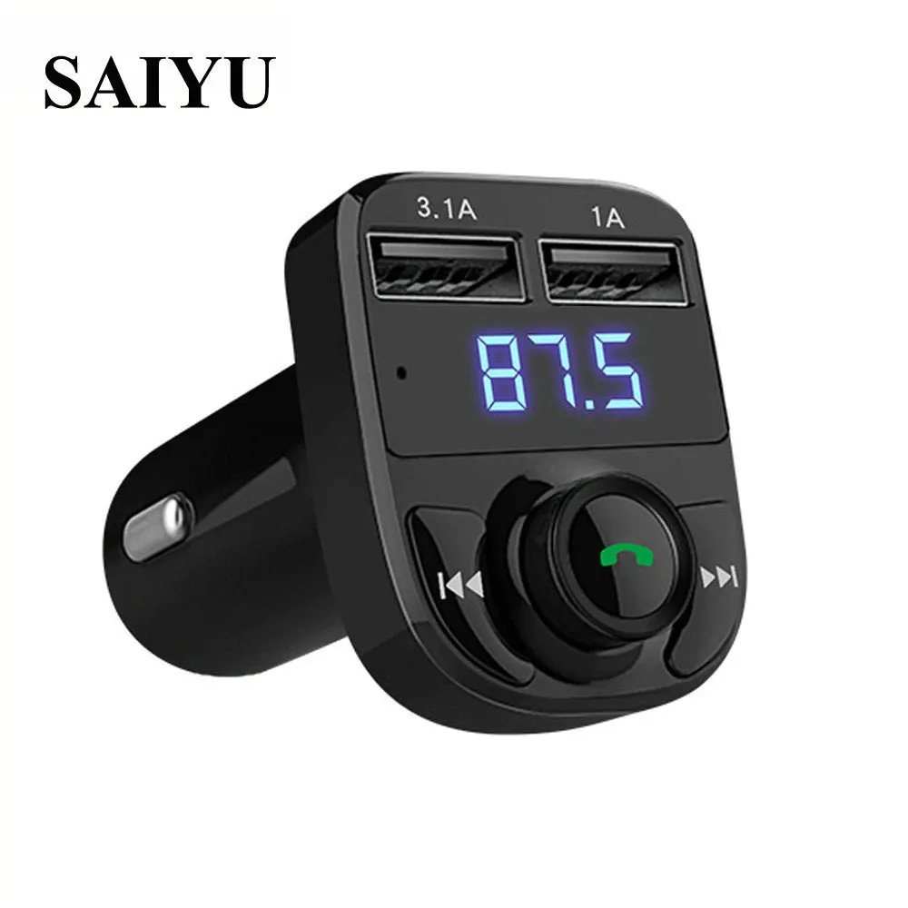SAIYU Горячая продажа Bluetooth автомобильный комплект MP3 музыкальный плеер 12 ~ 24 В fm