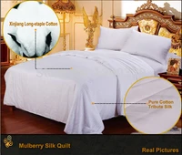 100 mulberry silk comforter thick comforters handmade winter silk quilts yellow colcha queen edredon quilted bedspread king