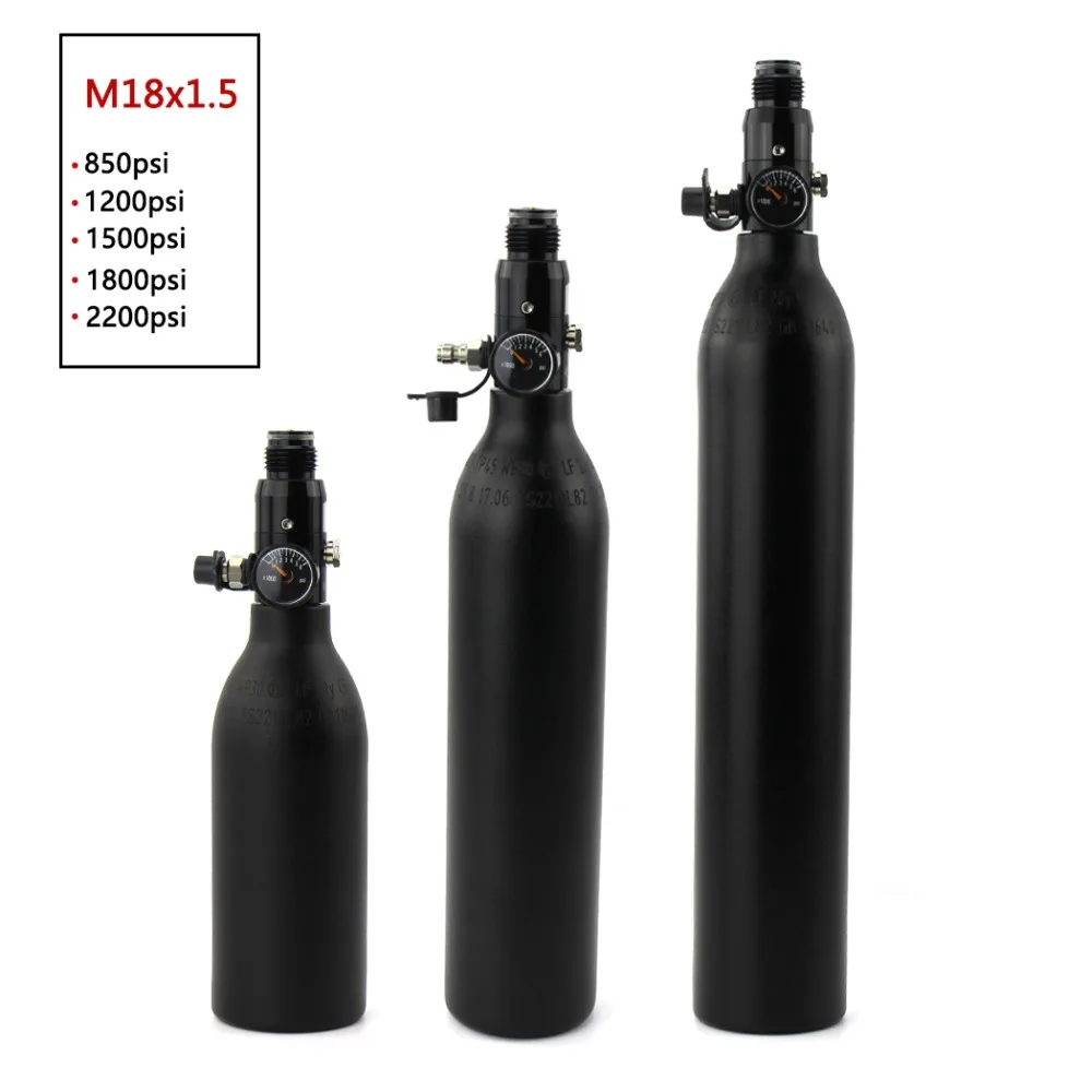 PCP Пейнтбол Airsoft Air бутылка Баллон со сжатым воздухом 0.2L 0.35L 0.45L цилиндр с