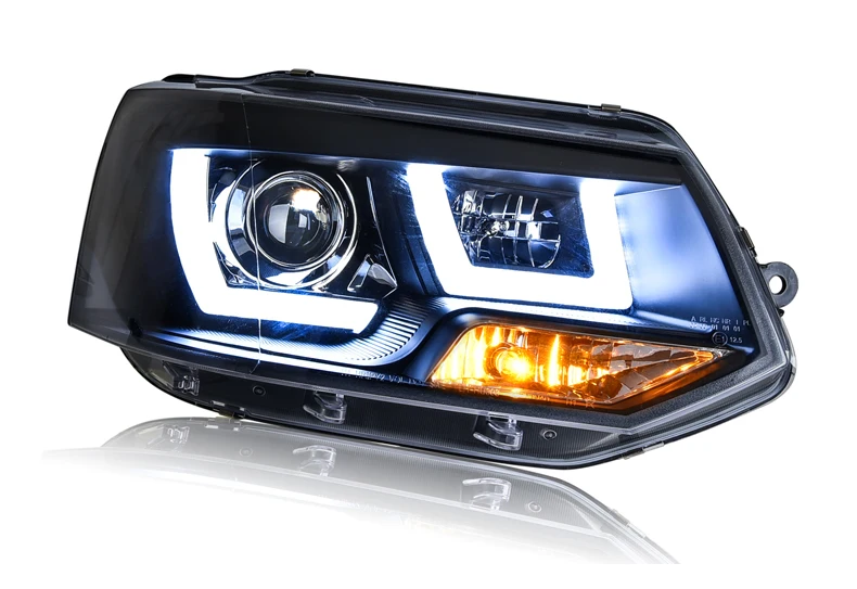 Автомобильный Стайлинг, светодиодный HID Rio, светодиодный чехол для фары, для V W Multivan T5 2012-, биксеноновые линзы ближнего света