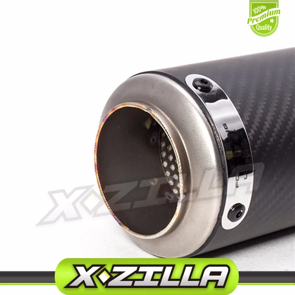 

Universal Carbon Fiber Color Motorcycle Scooter Modified Muffler Exhaust Pipe Cb600 Yzf Fz400 Z750 Racing Stainless