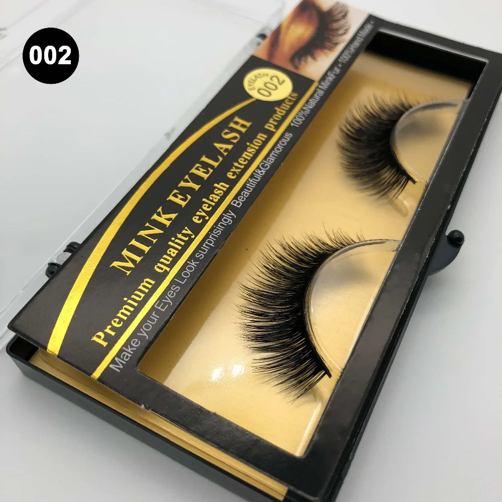 Makeup Mink Eyelash False Fake Eyelashes Handmade Natural Long Thick 100% Real ThickEye Lashes Extension | Красота и здоровье