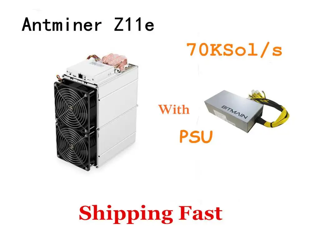 Быстрая доставка новинка ZEC Miner Antminer Z11e 70k Sol/s с блоком питания лучше чем Innosilicon A9 Z9
