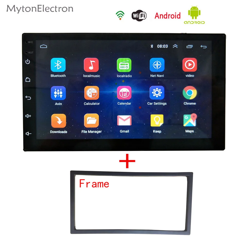 Автомагнитола на Android стерео 2DIN FM 1024*600 gps навигация Bluetooth интеллектуальная