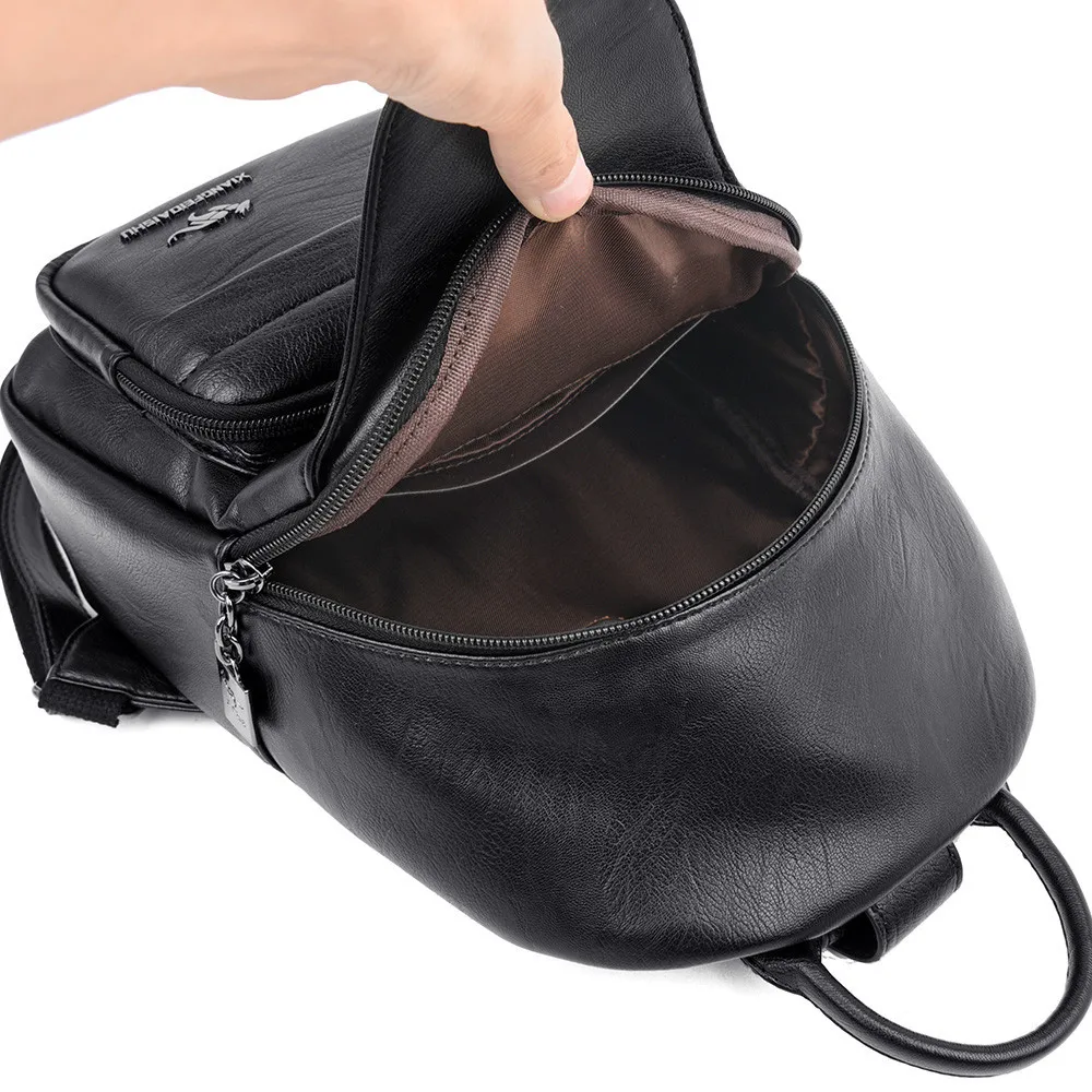 New Women sheepskin Backpacks School Bags For Girls Female Fashion Backpack Travel Shoulder Bags High Quality Mochilas Feminina