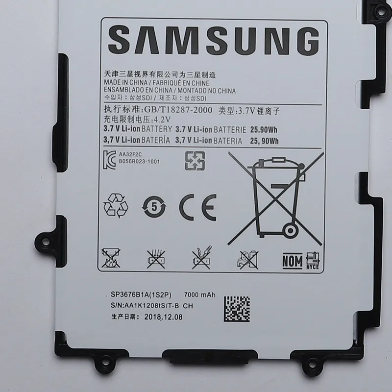 Сменный аккумулятор для планшета samsung SP3676B1A для samsung Galaxy Tab Note 10,1 N8000 N8010 N8020 P7510 P7500 P5100 7000mAh