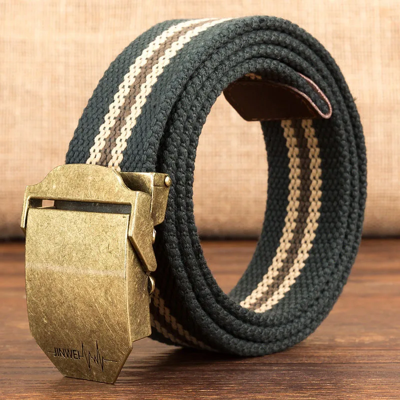 Quality Unisex canvas belt retro high quality Alloy Automtaic buckle men casual simle Men and Women cowboy pants | Аксессуары для