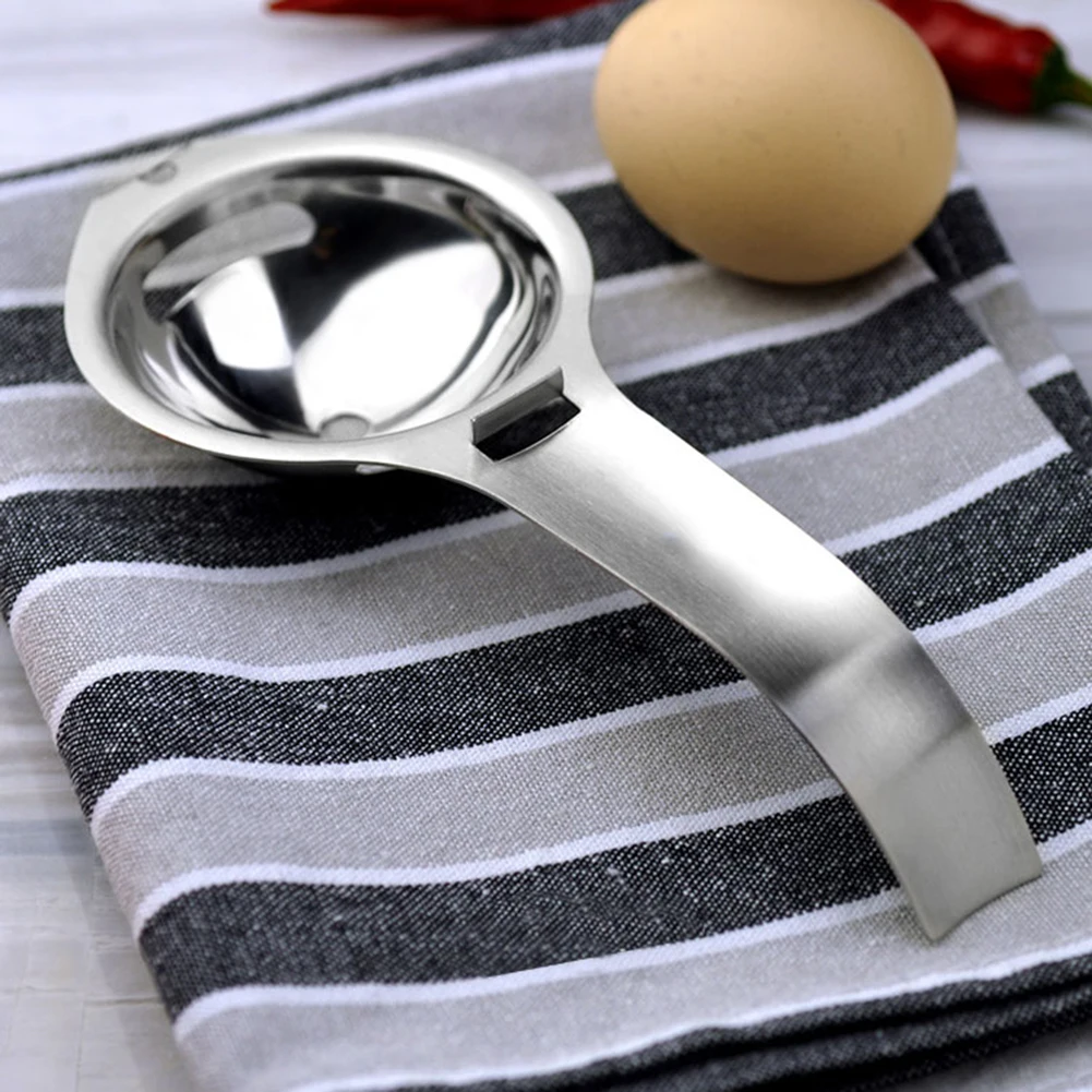 Kitchen Accessories Handheld Egg Divider Stainless Steel Yolk Separator Sieve Cooking Tools New |