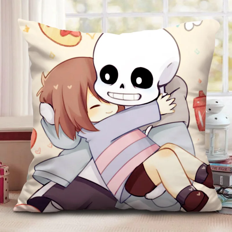 2 Игра Undertale Косплей Prop Sans Подушка модная квадратная подушка автомобильный диван поясная подушка Двусторонняя граф Подушка Рождественский подарок - Цвет: 2