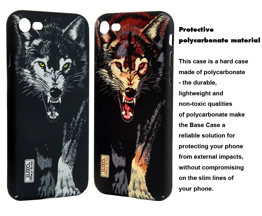classic animals case for apple iphone 7 smooth hard back cover tiger wolf leopard ultra thin with free gift screen protector free global shipping