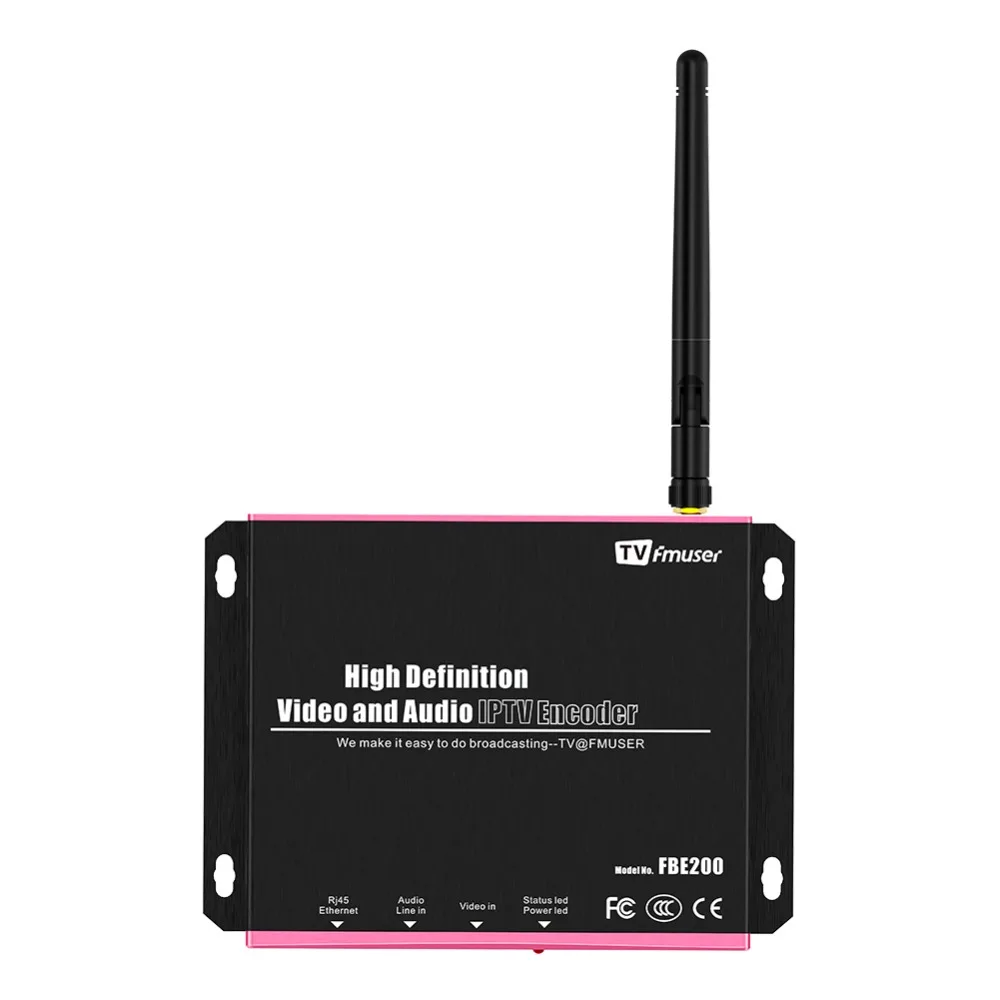 FMUSER H.264 H.265 wifi видео IP к HDMI кодировщик для прямого эфира проекта дистанционного