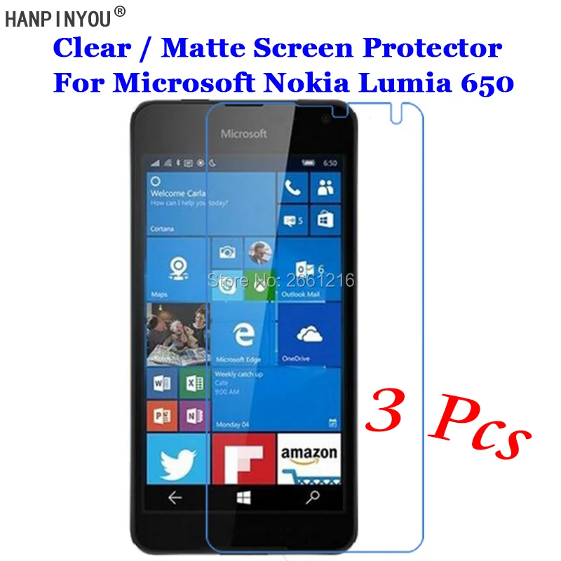 3 шт./лот для Microsoft Lumia 650 5 0 &quotновый HD прозрачный/антибликовый матовый передний