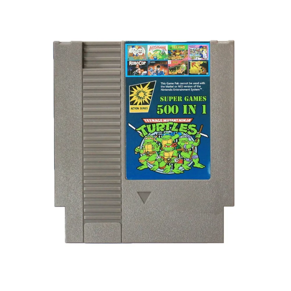 Горячая распродажа! Бомбер 500 в 1 Contra NINJA TURTL 2 3 4 ADVENTURE man P.O.W DOUBLE DRAG 72 Pins 8 битная игра