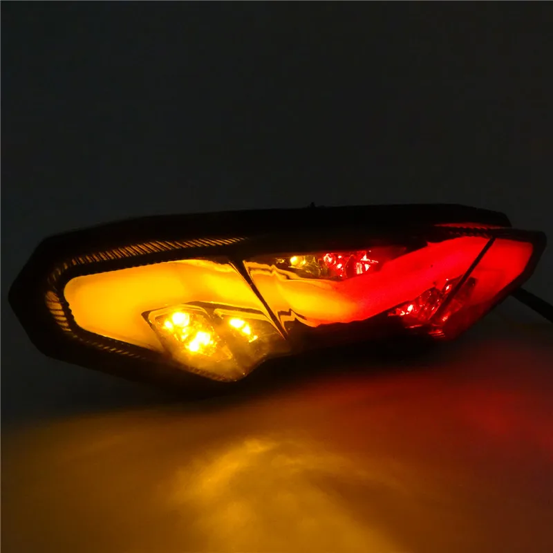 Светодиодный Интегрированный задний фонарь стоп сигнал сигналы поворота свет