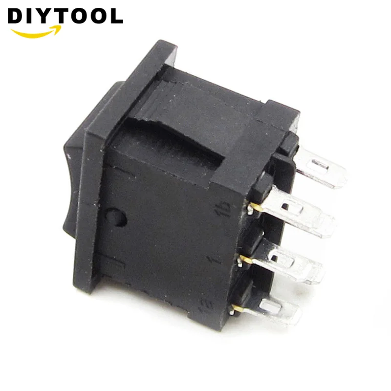 5 шт. DIY DPDT перекидной переключатель Мощность с формой лодки 3 позиции 6Pin кнопка
